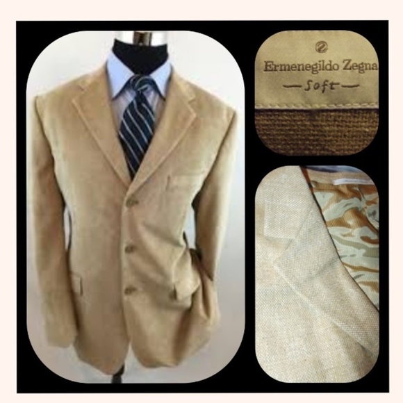 Ermenegildo Zegna Other - NEW! Ermenegildo Zegna Camel Silk/Wool Sport Coat